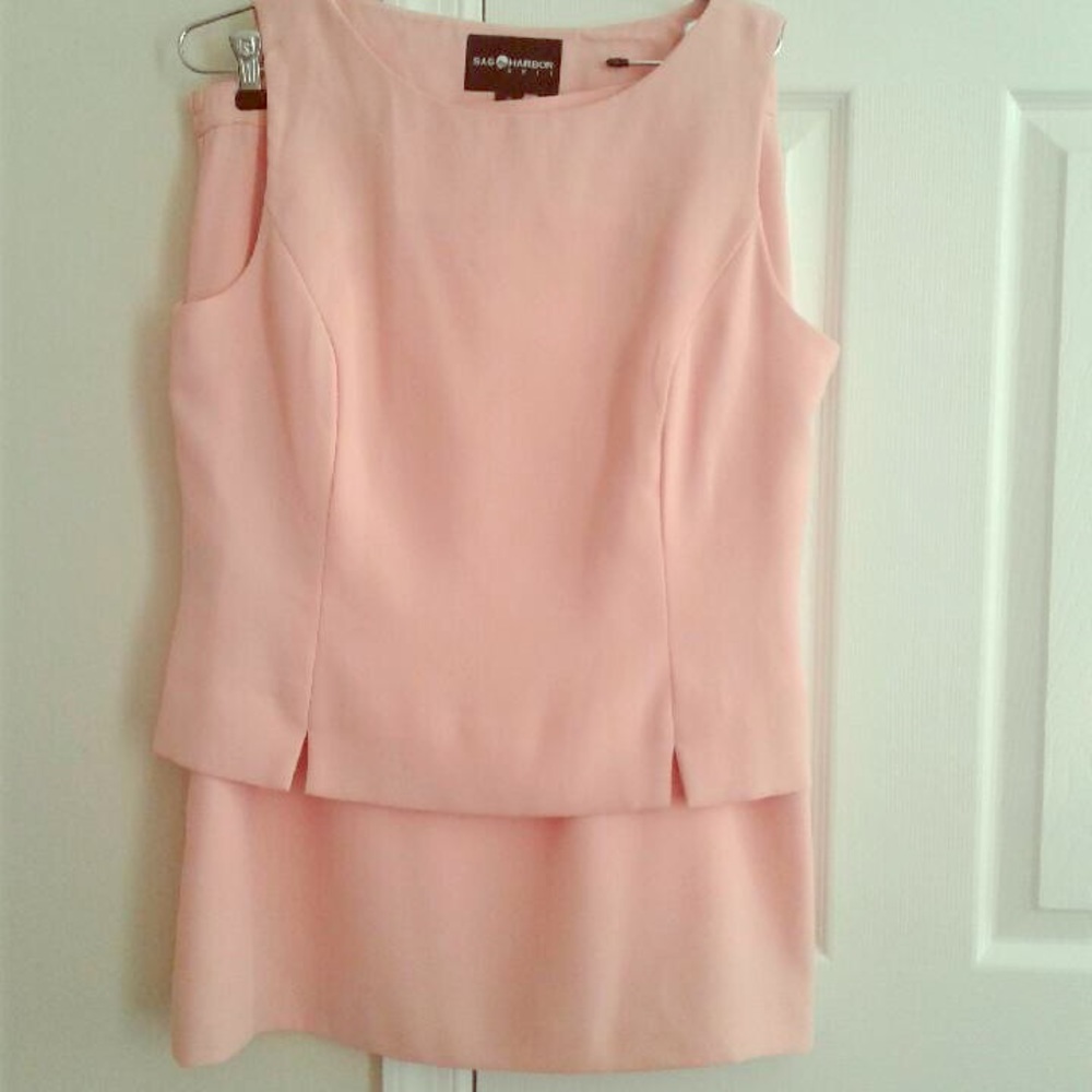 2 piece Skirt Set: Peachy Pink Size 12
